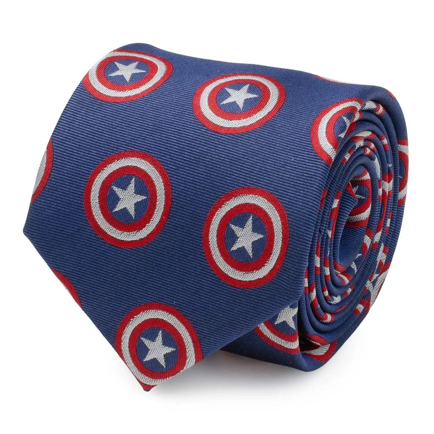 Marvel Captain America Hidden Message Blue Men's Tie - Cufflinks.com - Flyclothing LLC