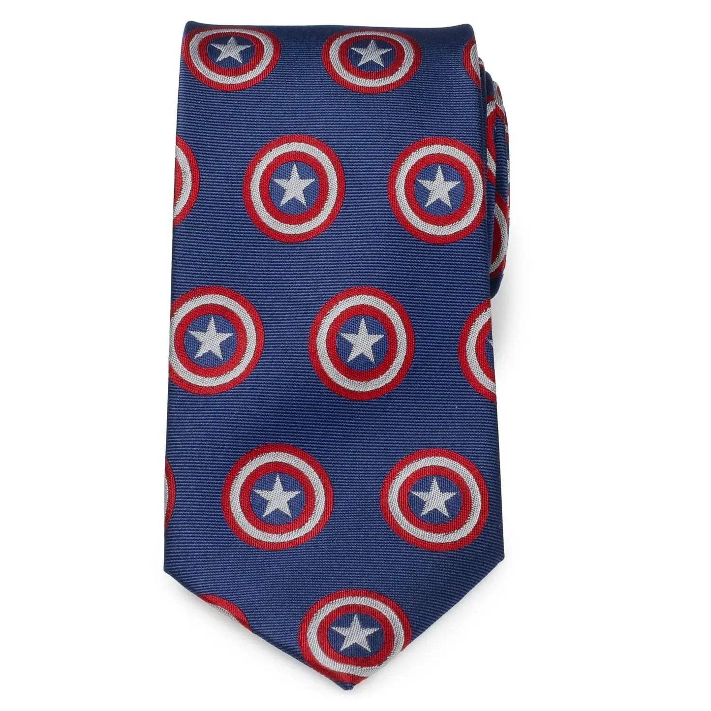 Marvel Captain America Hidden Message Blue Men's Tie - Cufflinks.com - Flyclothing LLC