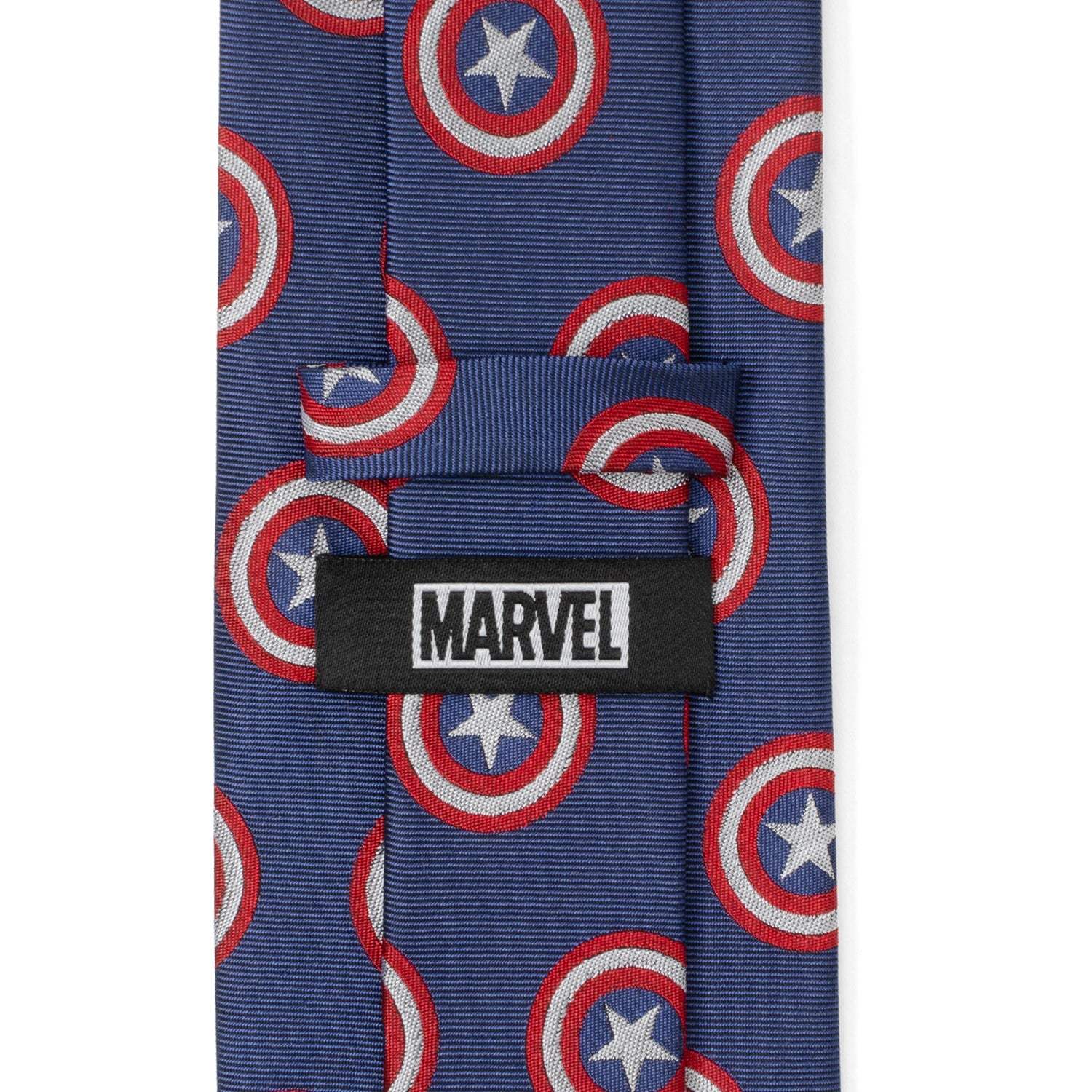 Marvel Captain America Hidden Message Blue Men's Tie - Cufflinks.com - Flyclothing LLC