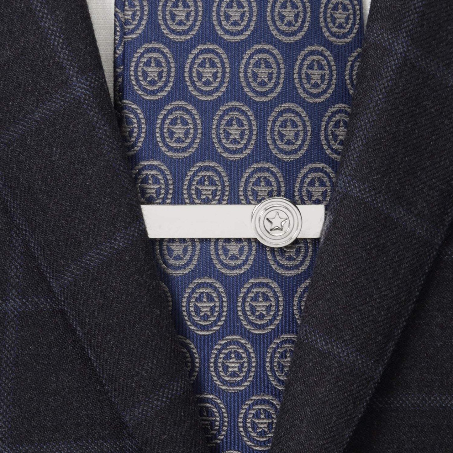 Marvel Captain America Hidden Message Tie Bar - Cufflinks.com - Flyclothing LLC