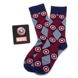 Marvel Captain America Navy Argyle Stripe Gift Set - Cufflinks.com - Flyclothing LLC