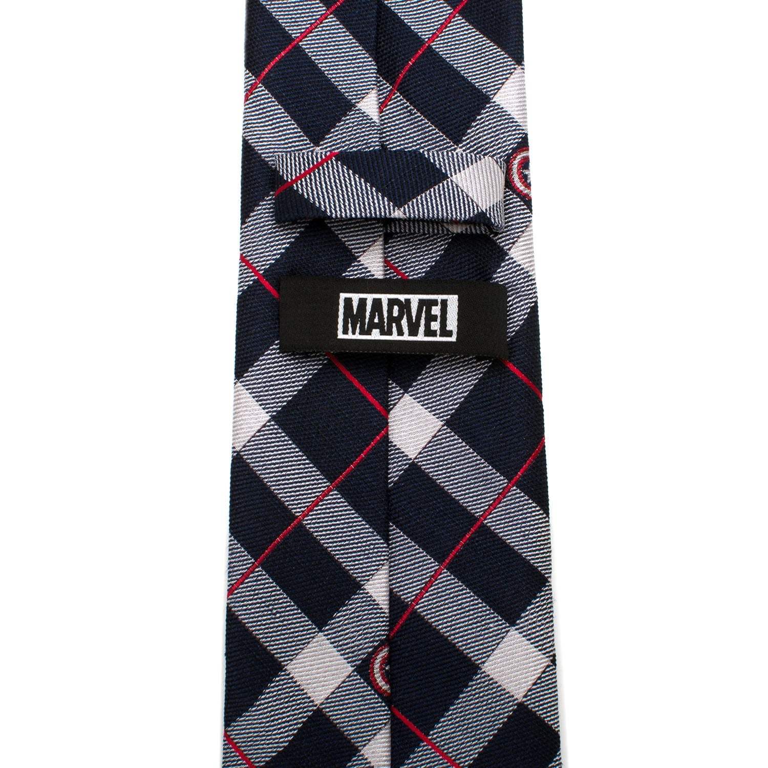 Marvel Captain America Blue Plaid Tie - Cufflinks.com - Flyclothing LLC