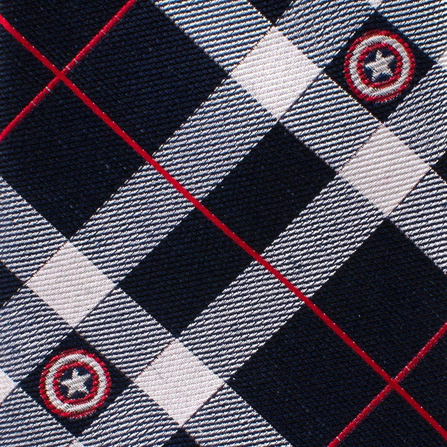 Marvel Captain America Blue Plaid Tie - Cufflinks.com - Flyclothing LLC