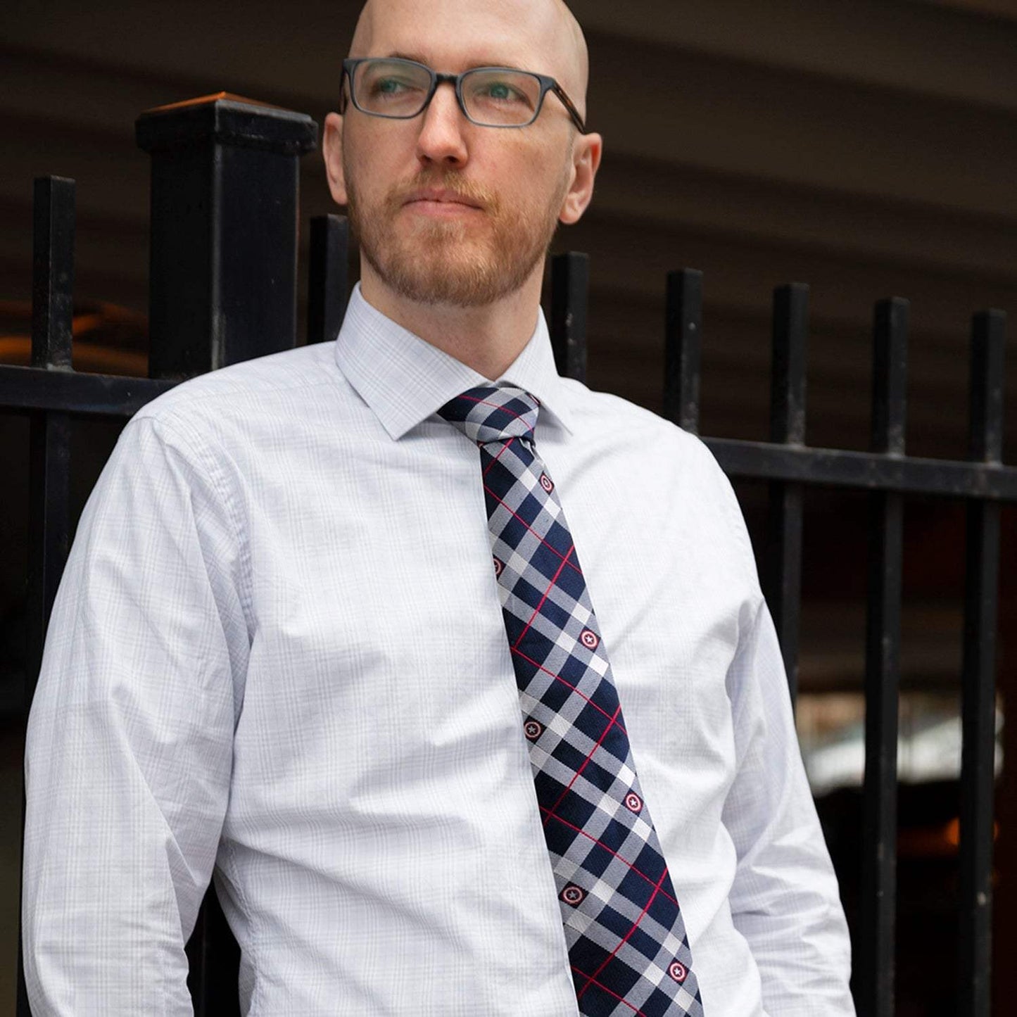 Marvel Captain America Blue Plaid Tie - Cufflinks.com - Flyclothing LLC