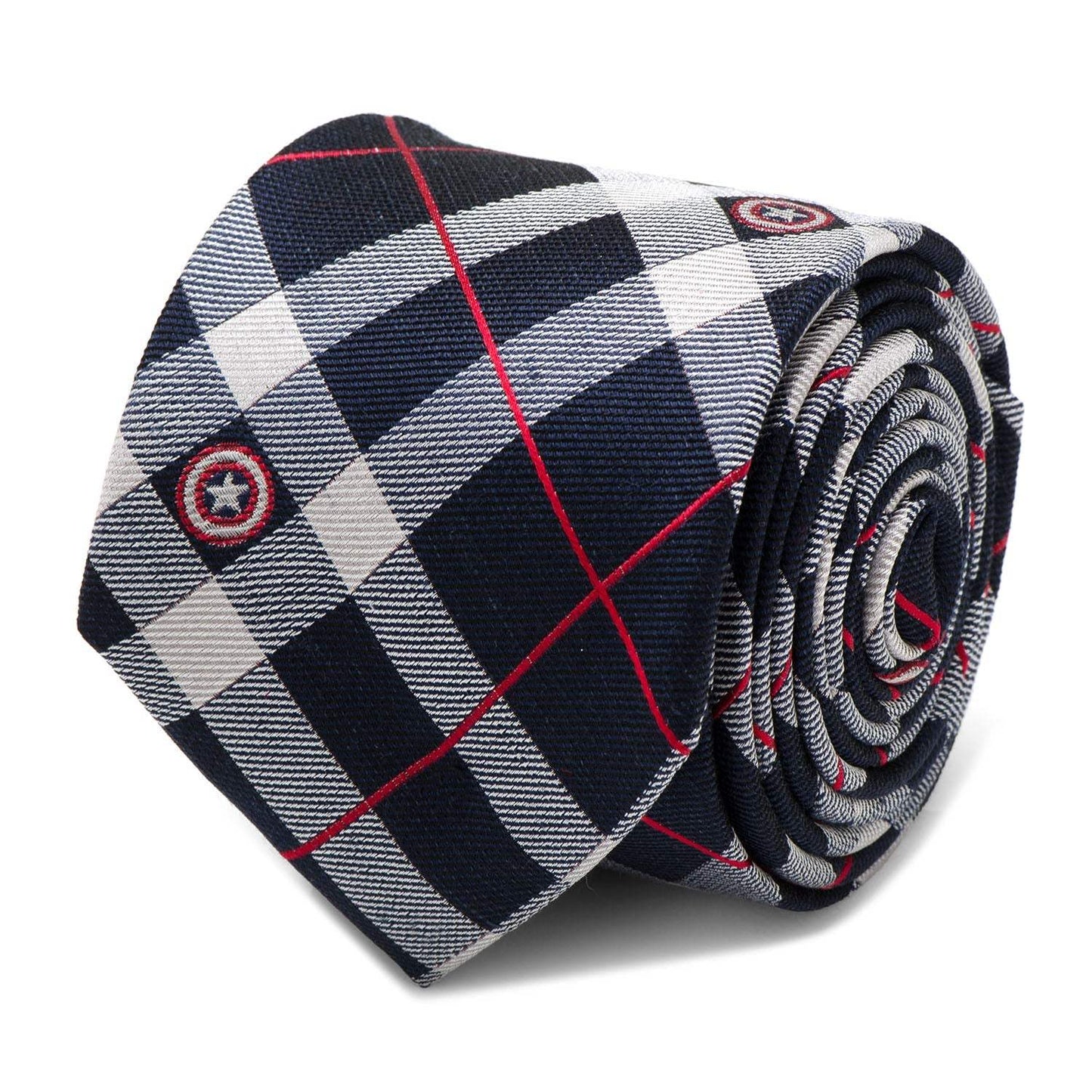 Marvel Captain America Blue Plaid Tie - Cufflinks.com - Flyclothing LLC