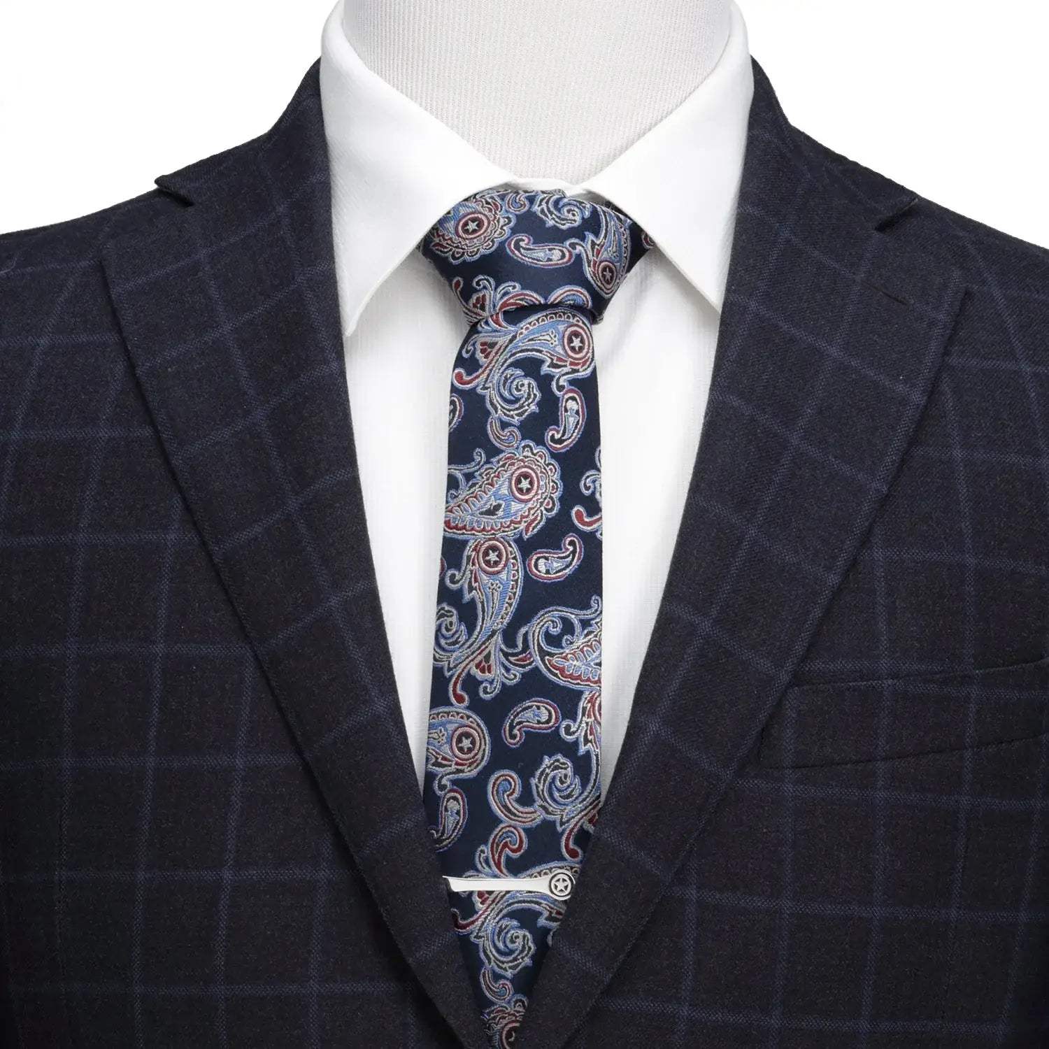 Marvel Captain America Paisley Men's Tie - Cufflinks.com - Flyclothing LLC