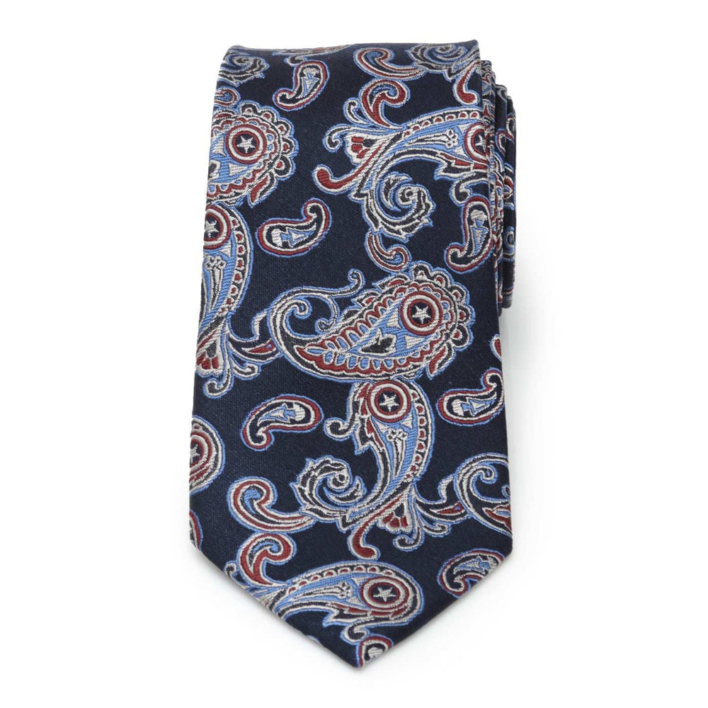 Marvel Captain America Paisley Men's Tie - Cufflinks.com - Flyclothing LLC