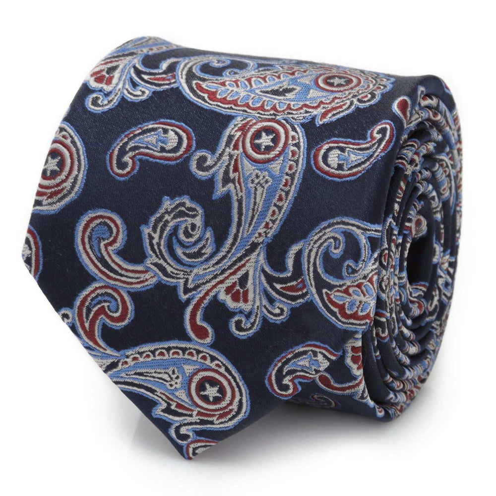 Marvel Captain America Paisley Men's Tie - Cufflinks.com - Flyclothing LLC