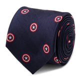 Marvel Captain America Navy Tie - Cufflinks.com - Flyclothing LLC