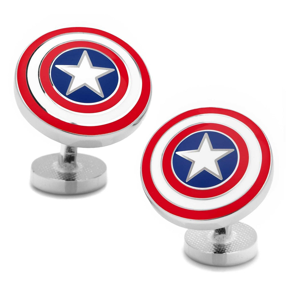 Marvel Captain America Shield Cufflinks - Cufflinks.com - Flyclothing LLC