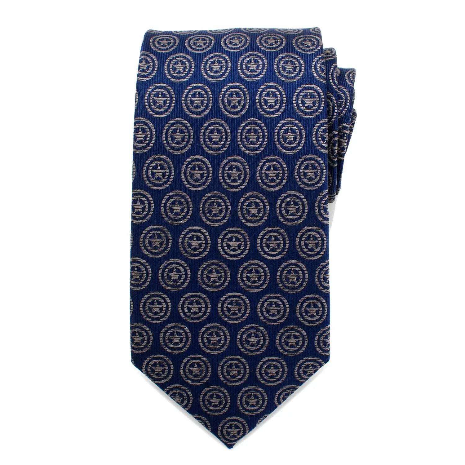 Marvel Captain America Shield Blue Men's Tie - Cufflinks.com - Flyclothing LLC