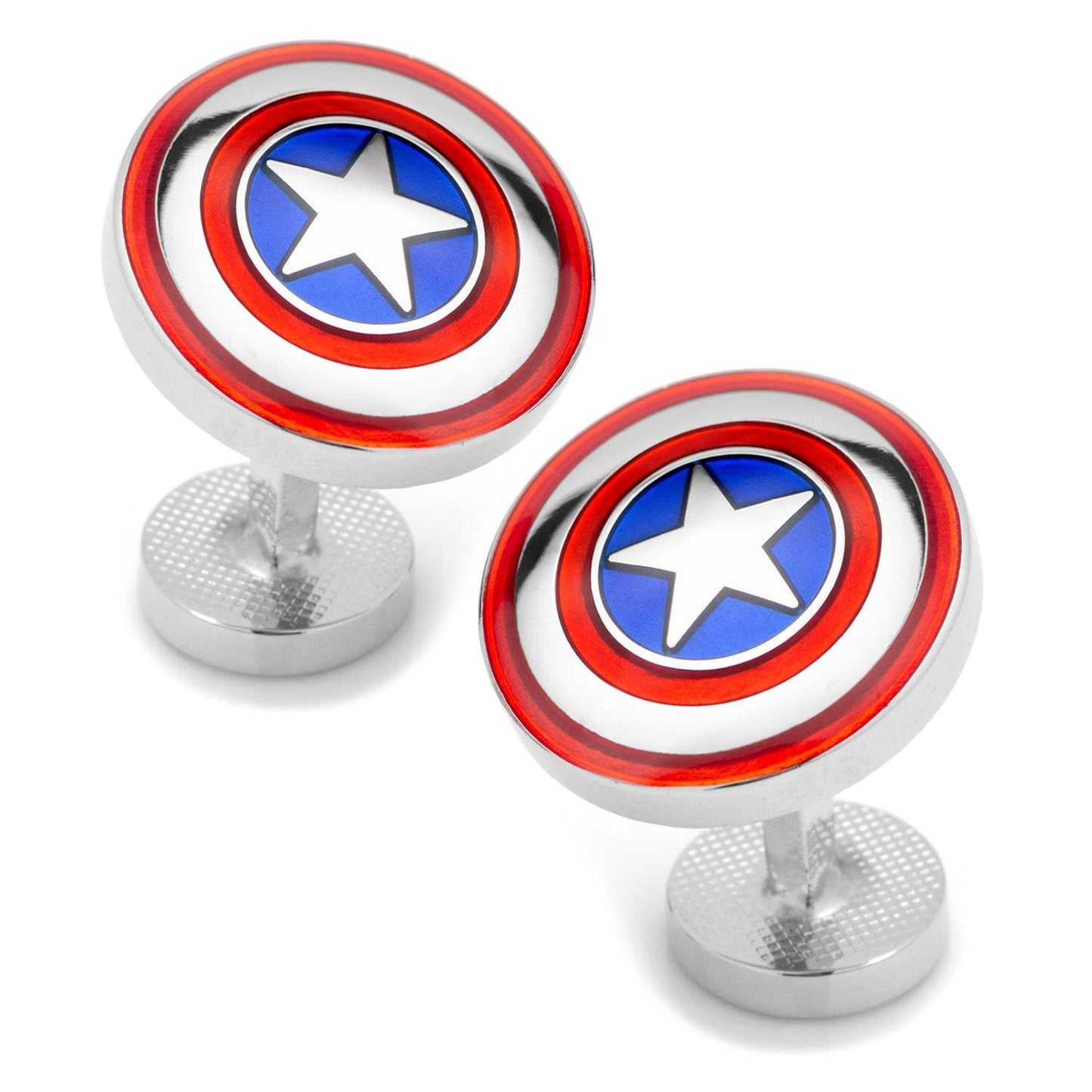 Marvel Avengers Captain America Shield Cufflinks - Cufflinks.com - Flyclothing LLC