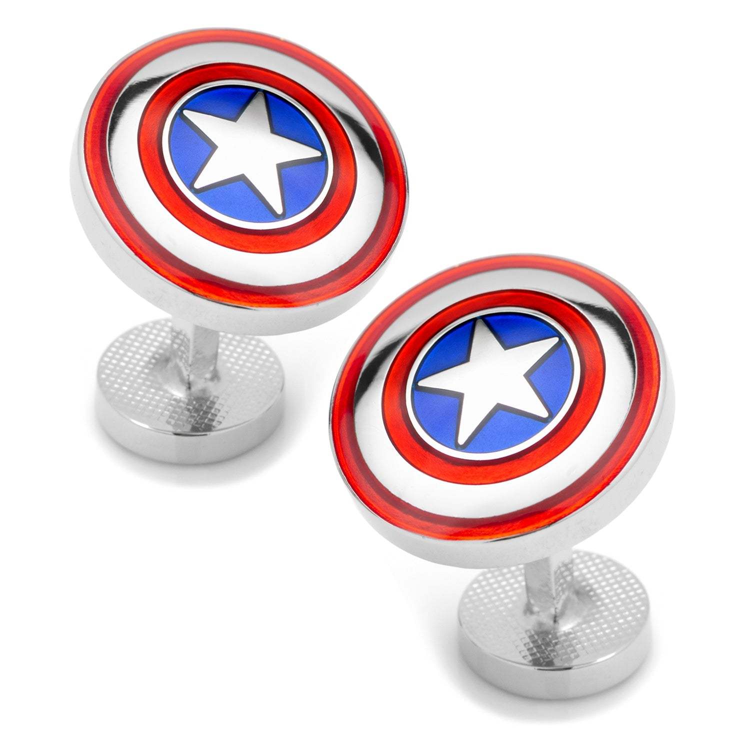Marvel Avengers Captain America Shield Cufflinks - Cufflinks.com - Flyclothing LLC
