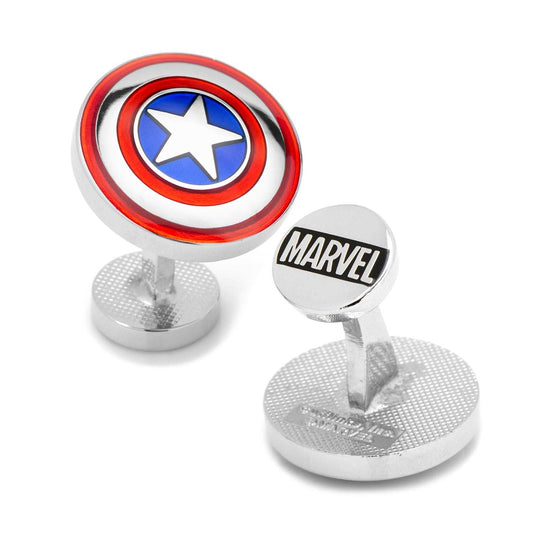 Marvel Avengers Captain America Shield Cufflinks - Cufflinks.com - Flyclothing LLC