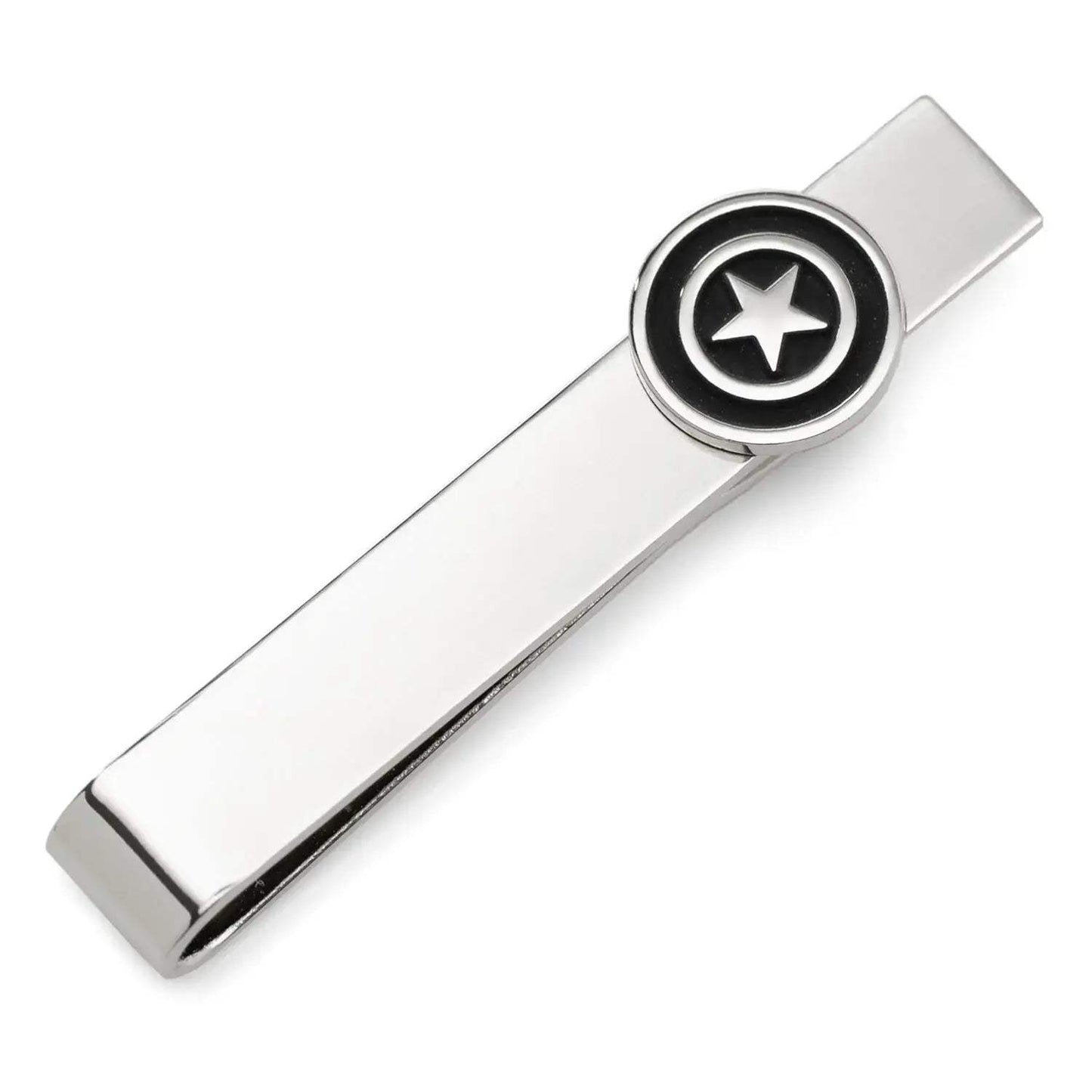 Marvel Captain America Silver Hidden Message Tie Bar - Cufflinks.com - Flyclothing LLC