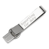 Marvel Captain America Silver Hidden Message Tie Bar
