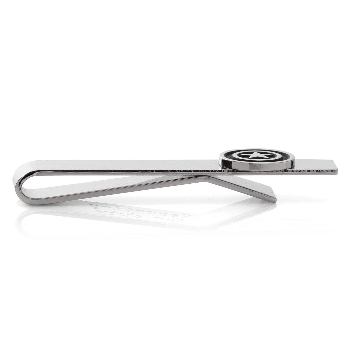 Marvel Captain America Silver Hidden Message Tie Bar - Cufflinks.com - Flyclothing LLC