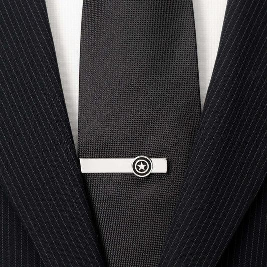 Marvel Captain America Silver Tie Bar - Cufflinks.com - Flyclothing LLC