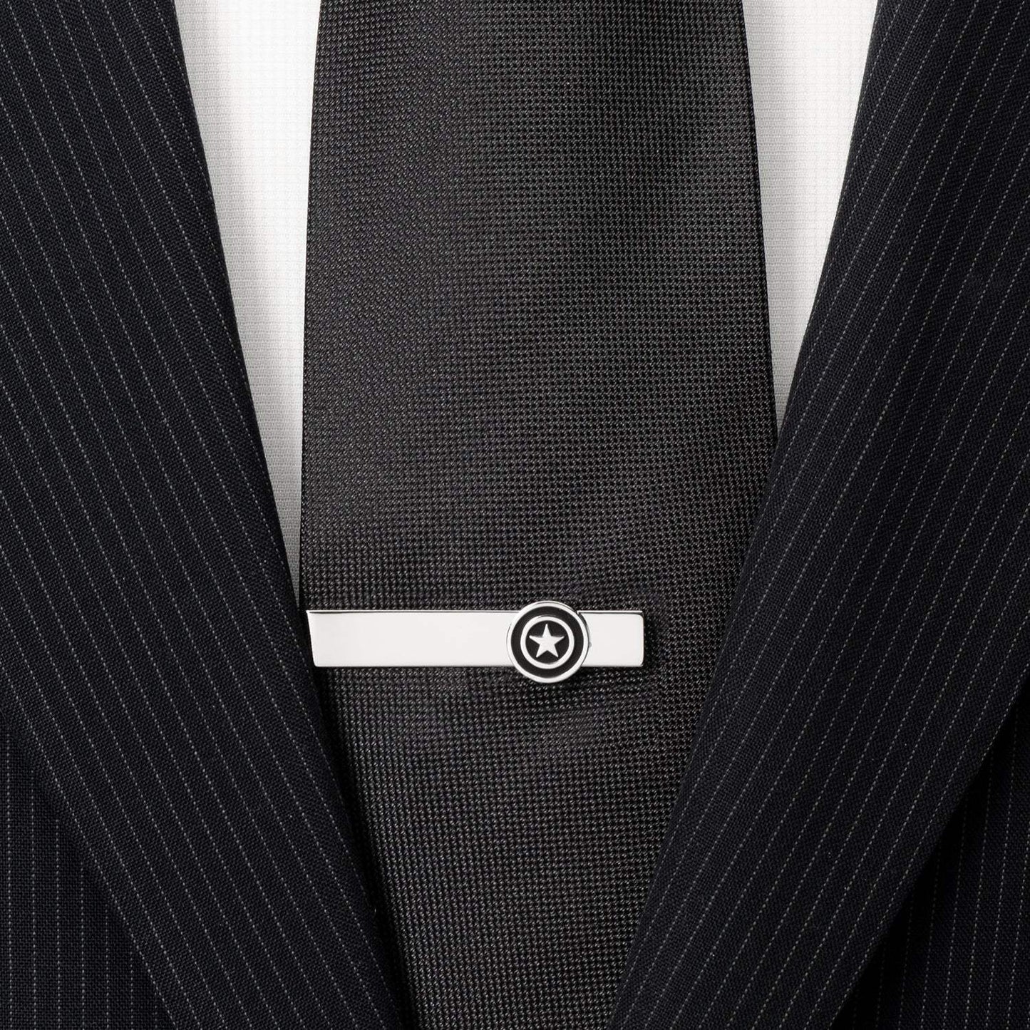 Marvel Captain America Silver Tie Bar - Cufflinks.com - Flyclothing LLC