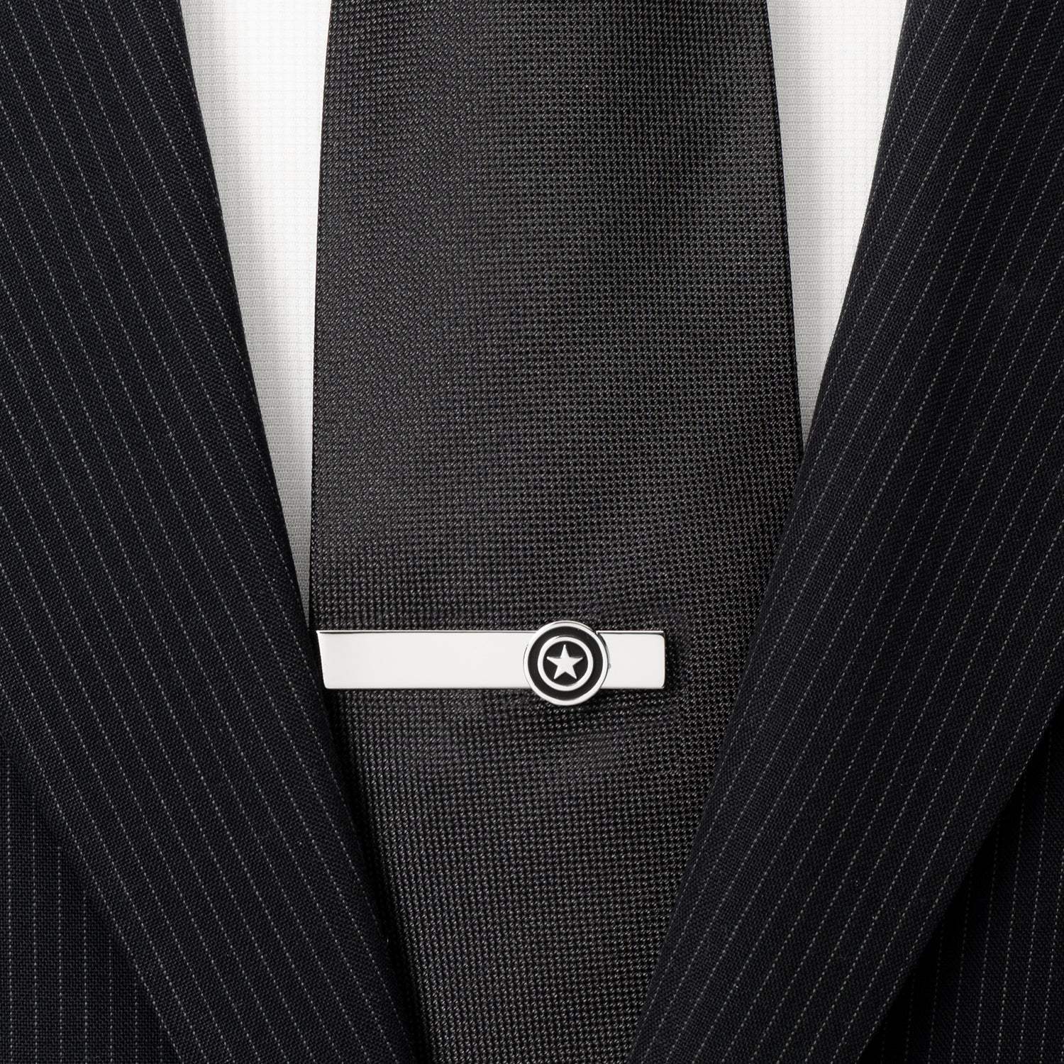 Marvel Captain America Silver Tie Bar - Cufflinks.com - Flyclothing LLC