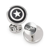 Marvel Captain America Shield Stainless Steel Cufflinks - Cufflinks.com - Flyclothing LLC