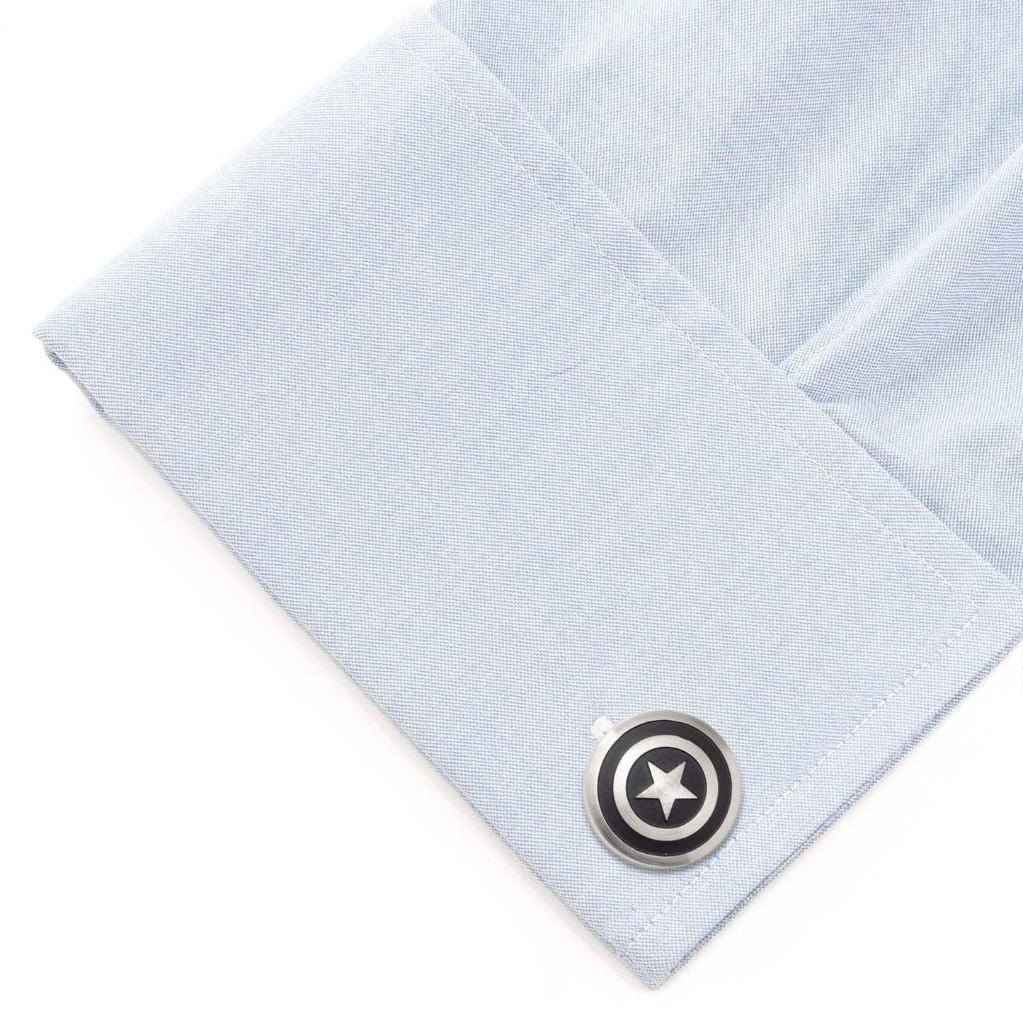 Marvel Captain America Shield Stainless Steel Cufflinks - Cufflinks.com - Flyclothing LLC