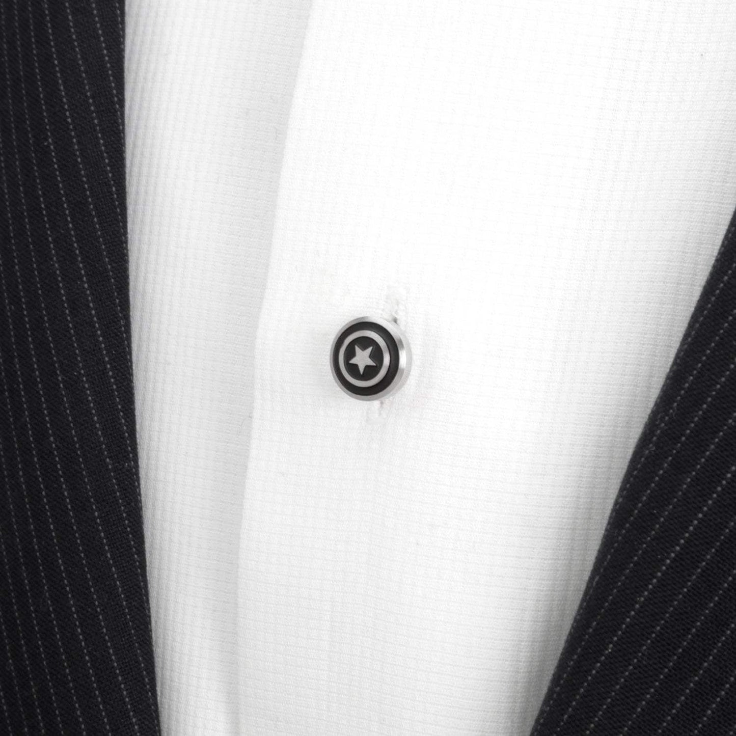 Marvel Captain America Shield Stainless Steel 5-Stud Set - Cufflinks.com - Flyclothing LLC