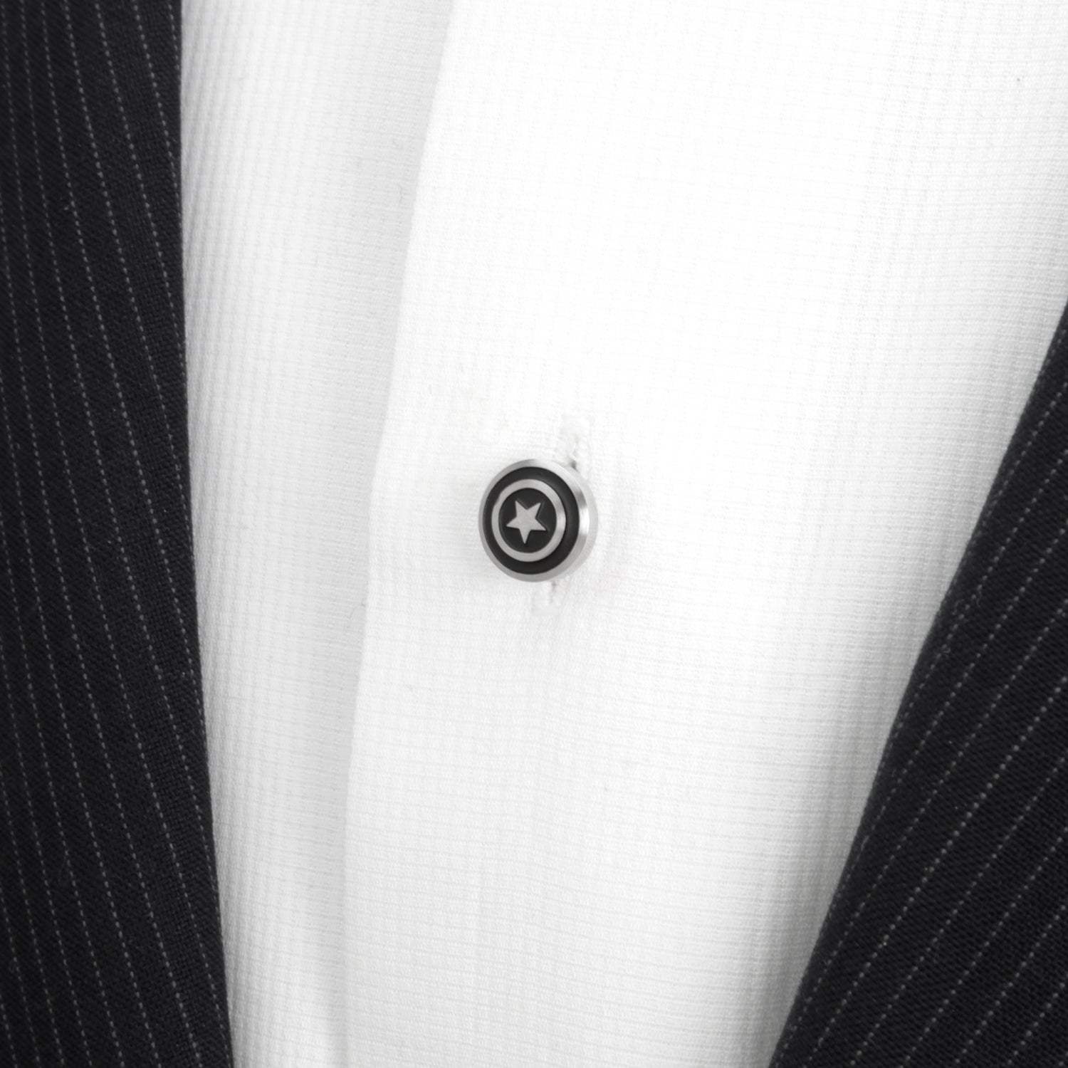 Marvel Captain America Shield Stainless Steel 5-Studs - Cufflinks.com - Flyclothing LLC