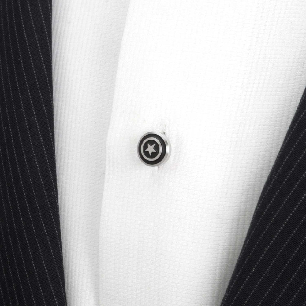 Marvel Captain America Shield Stainless Steel 5-Studs - Cufflinks.com - Flyclothing LLC