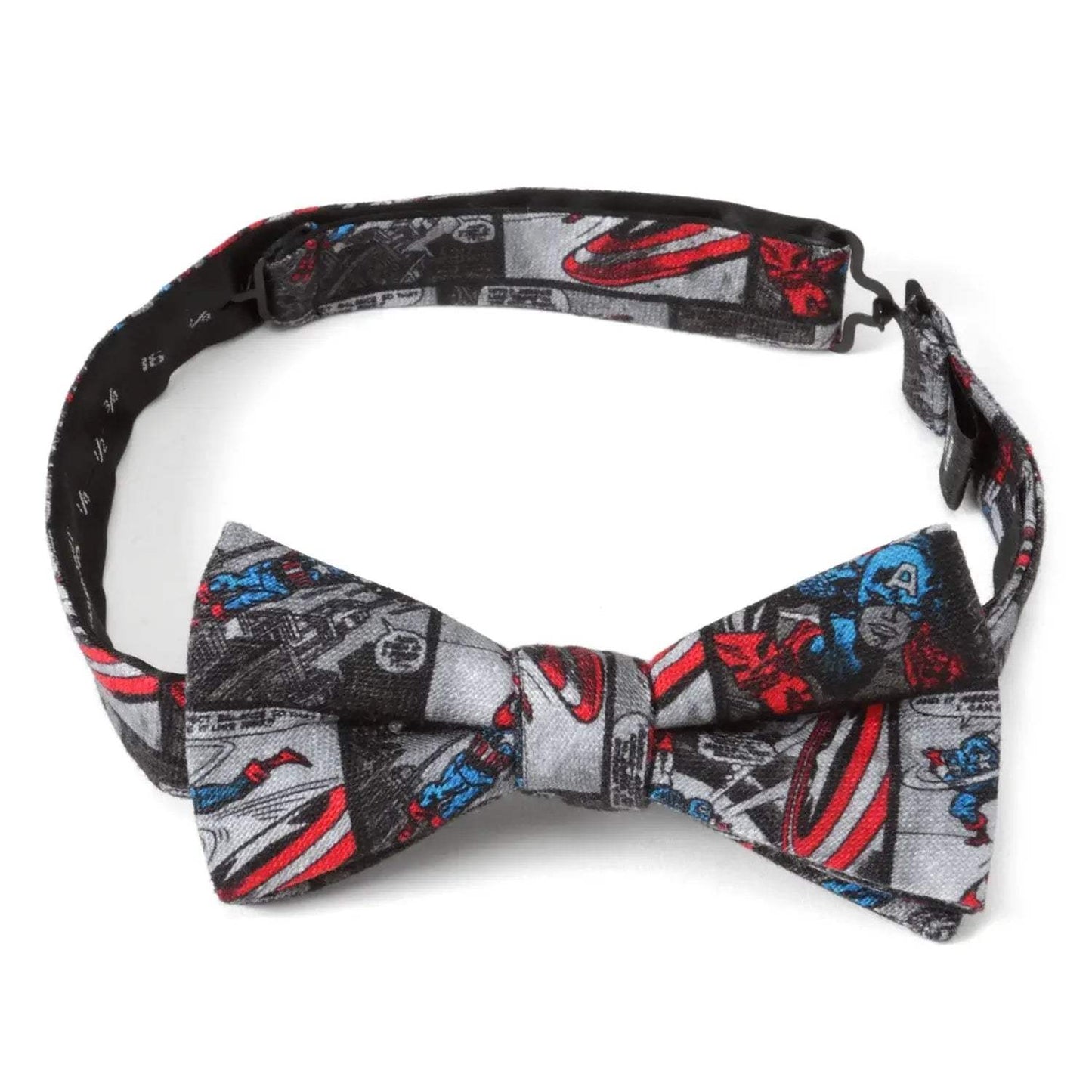 Marvel Captain America Comic Gray Men's Bow Tie - Cufflinks.com - Flyclothing LLC