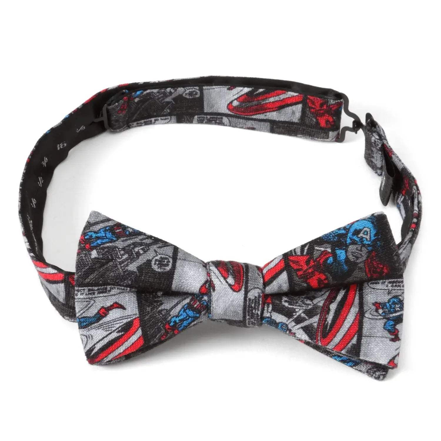 Marvel Captain America Comic Gray Men's Bow Tie - Cufflinks.com - Flyclothing LLC