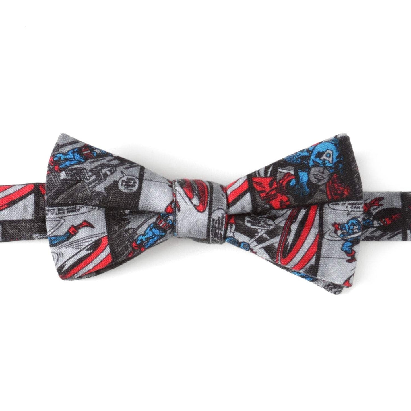 Marvel Captain America Comic Gray Men's Bow Tie - Cufflinks.com - Flyclothing LLC