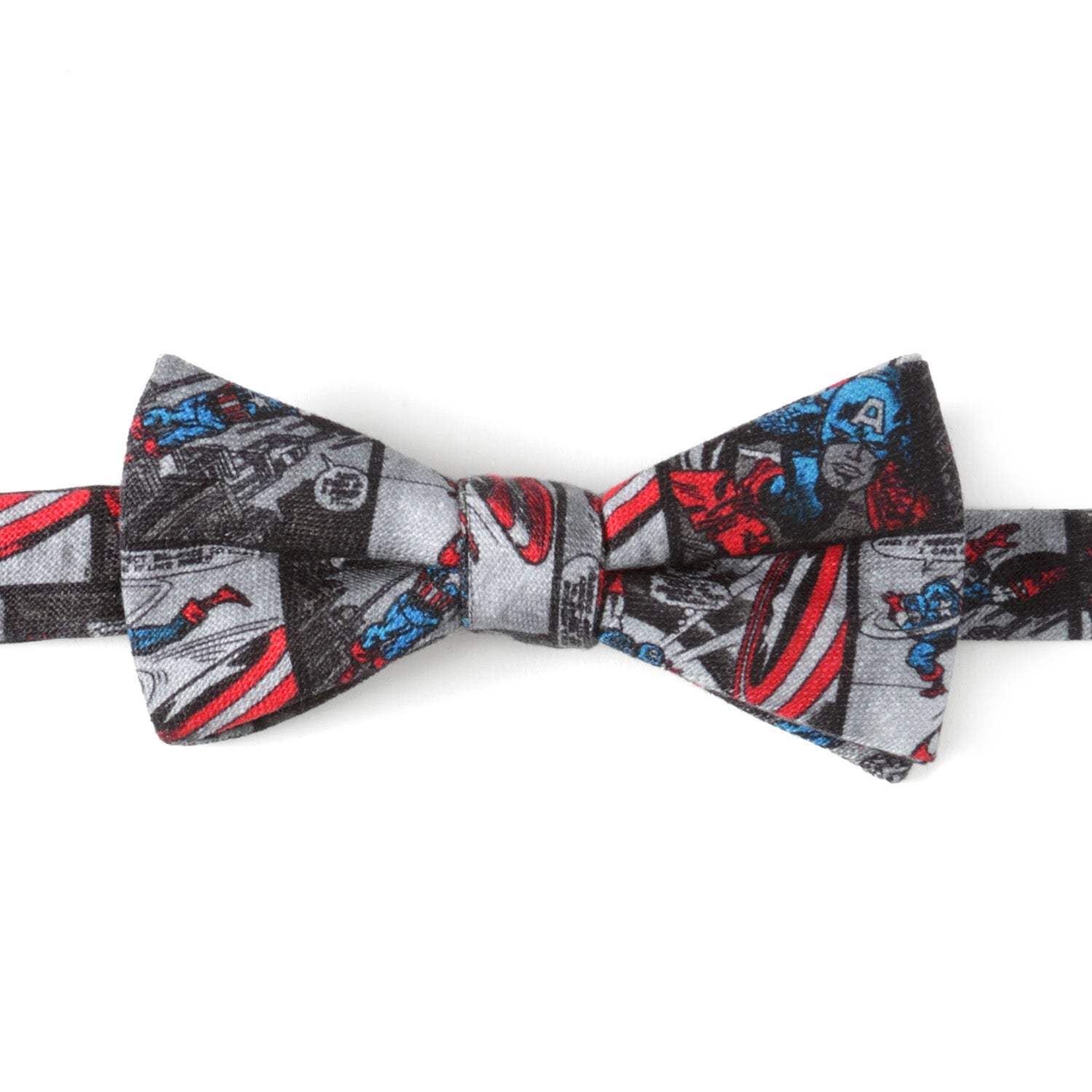 Marvel Captain America Comic Gray Men's Bow Tie - Cufflinks.com - Flyclothing LLC