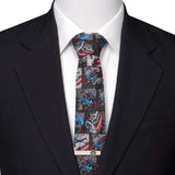 Marvel Captain America Comic Gray Men's Tie - Cufflinks.com - Flyclothing LLC