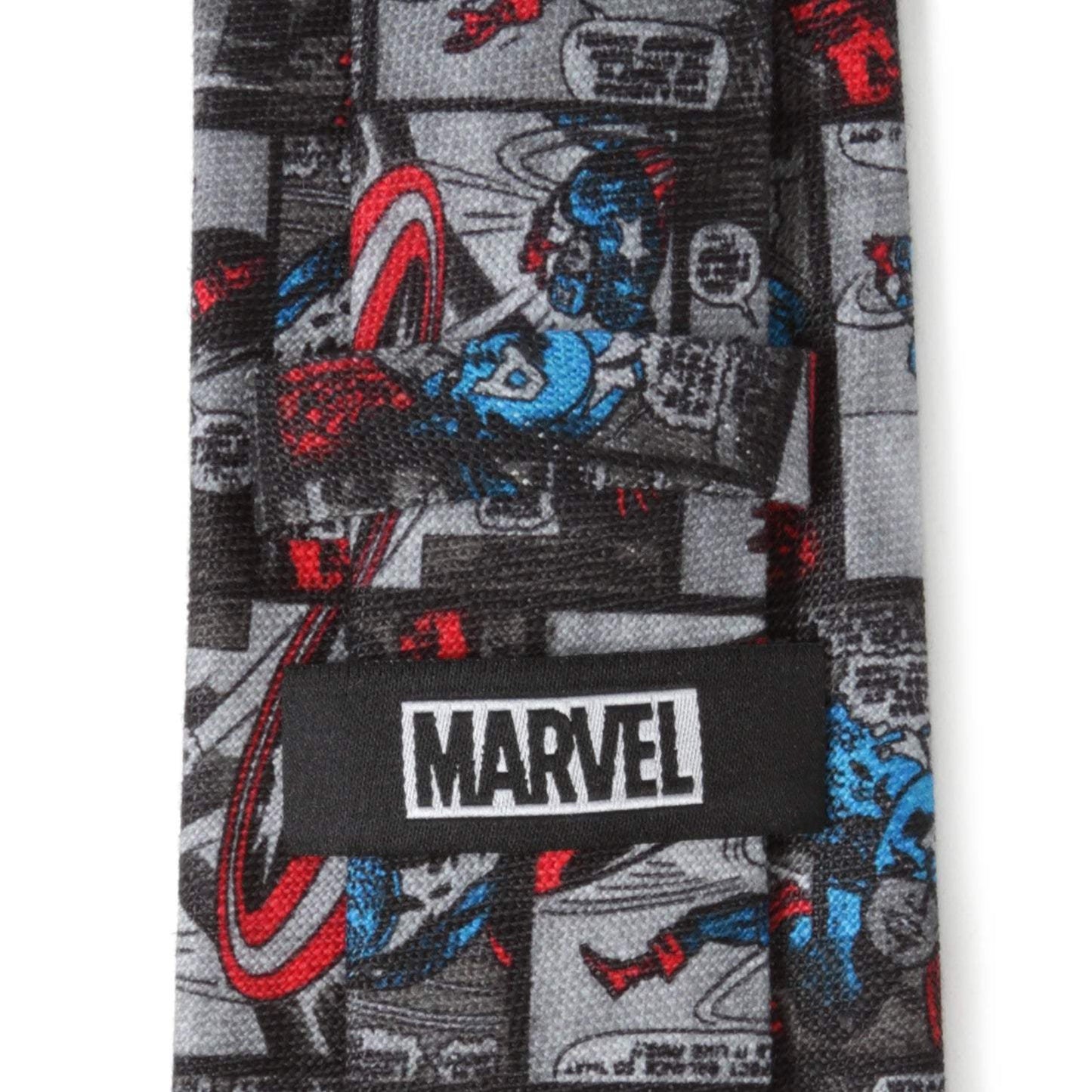 Marvel Captain America Comic Gray Men's Tie - Cufflinks.com - Flyclothing LLC