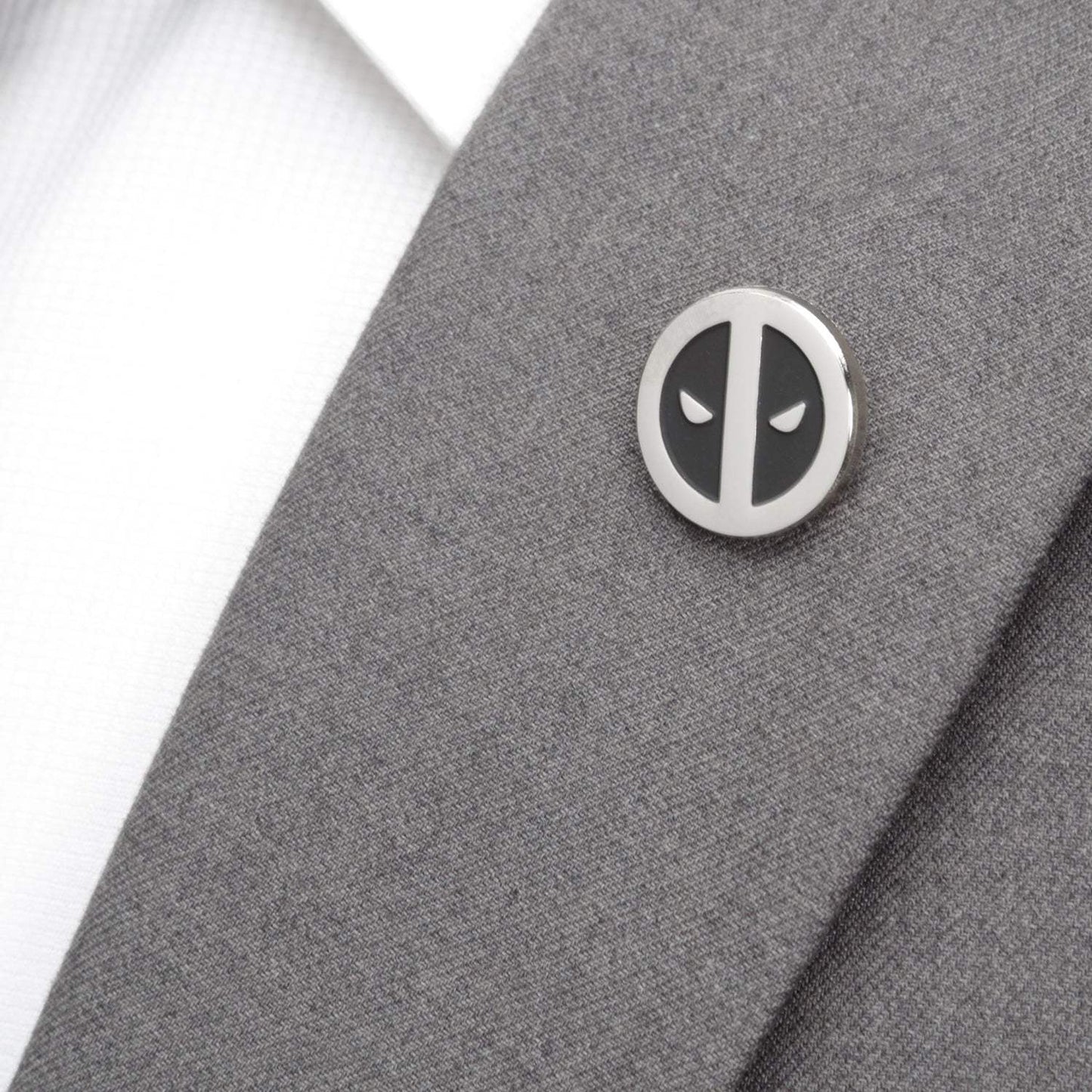 Marvel Deadpool Silver Mask Lapel Pin - Cufflinks.com - Flyclothing LLC