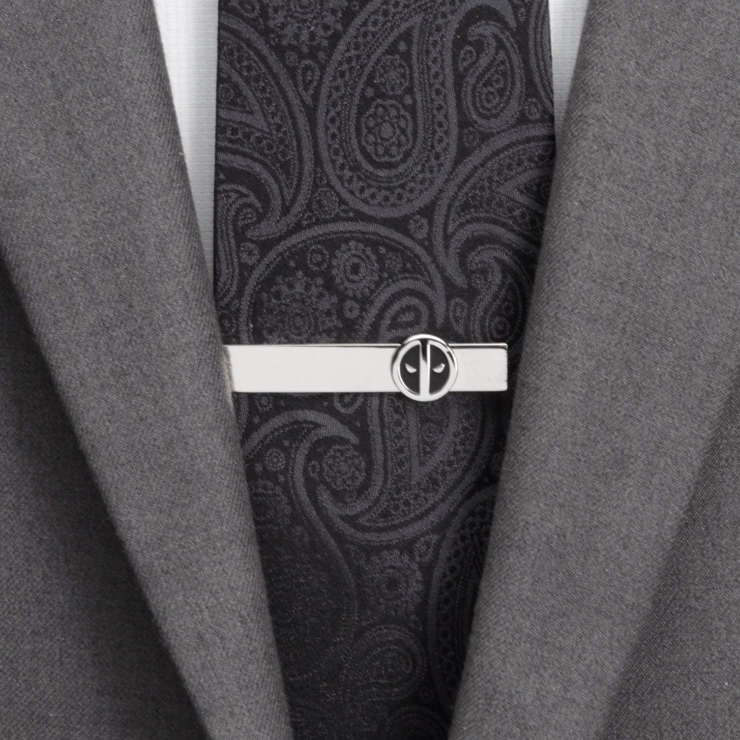 Marvel Deadpool Silver Mask Tie Bar - Cufflinks.com - Flyclothing LLC