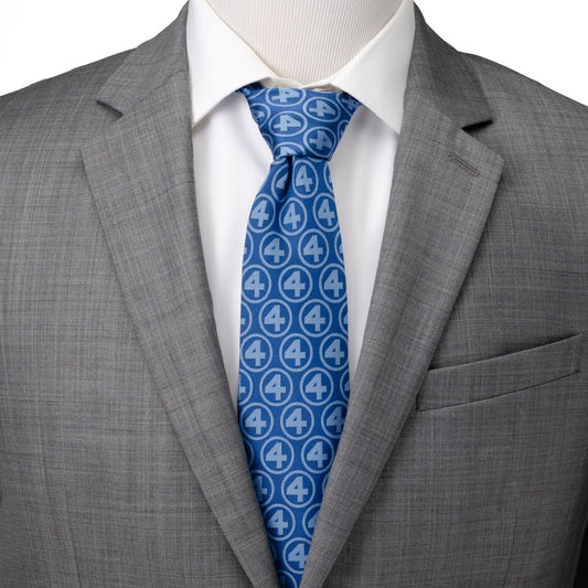 Marvel Fantastic Four Men's Blue Tie