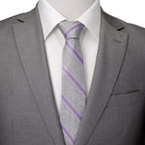 Marvel Guardians of the Galaxy Gray Stripe Tie - Cufflinks.com - Flyclothing LLC