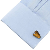 Marvel Guardians of the Galaxy Groot Tigers Eye Cufflinks - Cufflinks.com - Flyclothing LLC