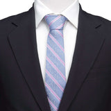 Marvel Comics Blue and Pink Stripe Silk Men's Tie - Cufflinks.com - Flyclothing LLC