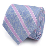 Marvel Comics Blue and Pink Stripe Silk Men's Tie - Cufflinks.com - Flyclothing LLC
