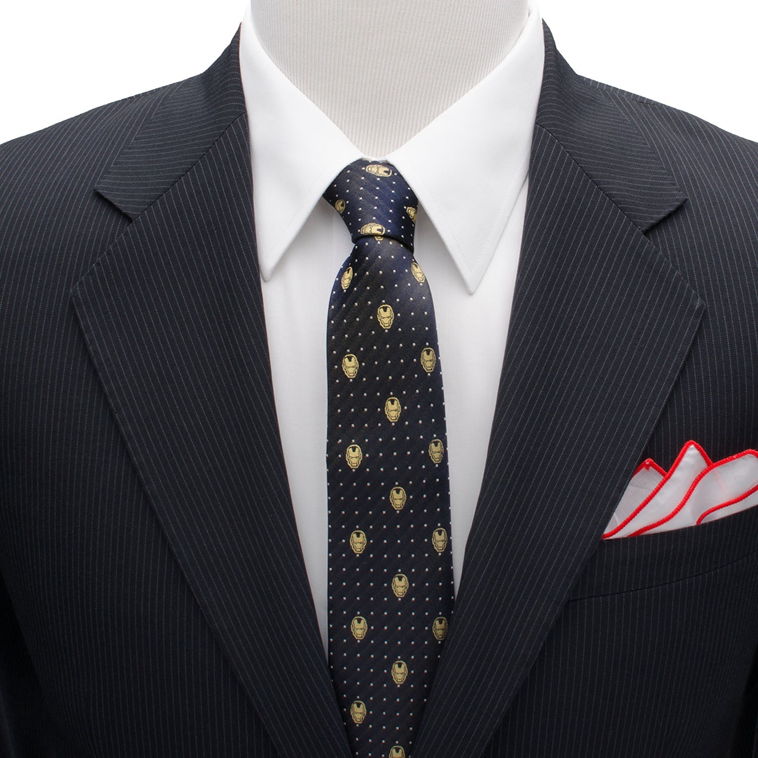 Marvel Iron Man Gray Dot Tie - Cufflinks.com - Flyclothing LLC