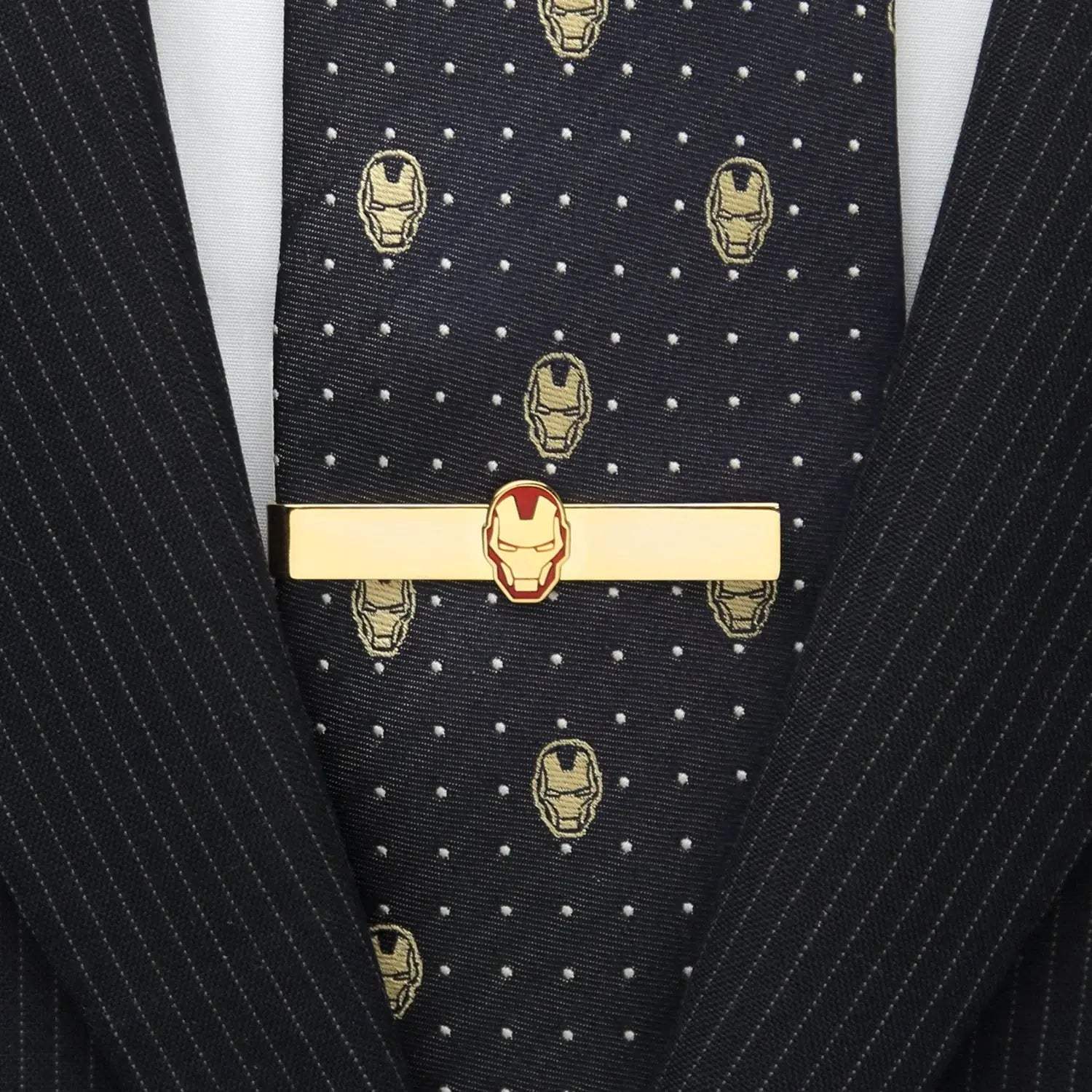 Marvel Gold Plated Iron Man Tie Bar - Cufflinks.com - Flyclothing LLC