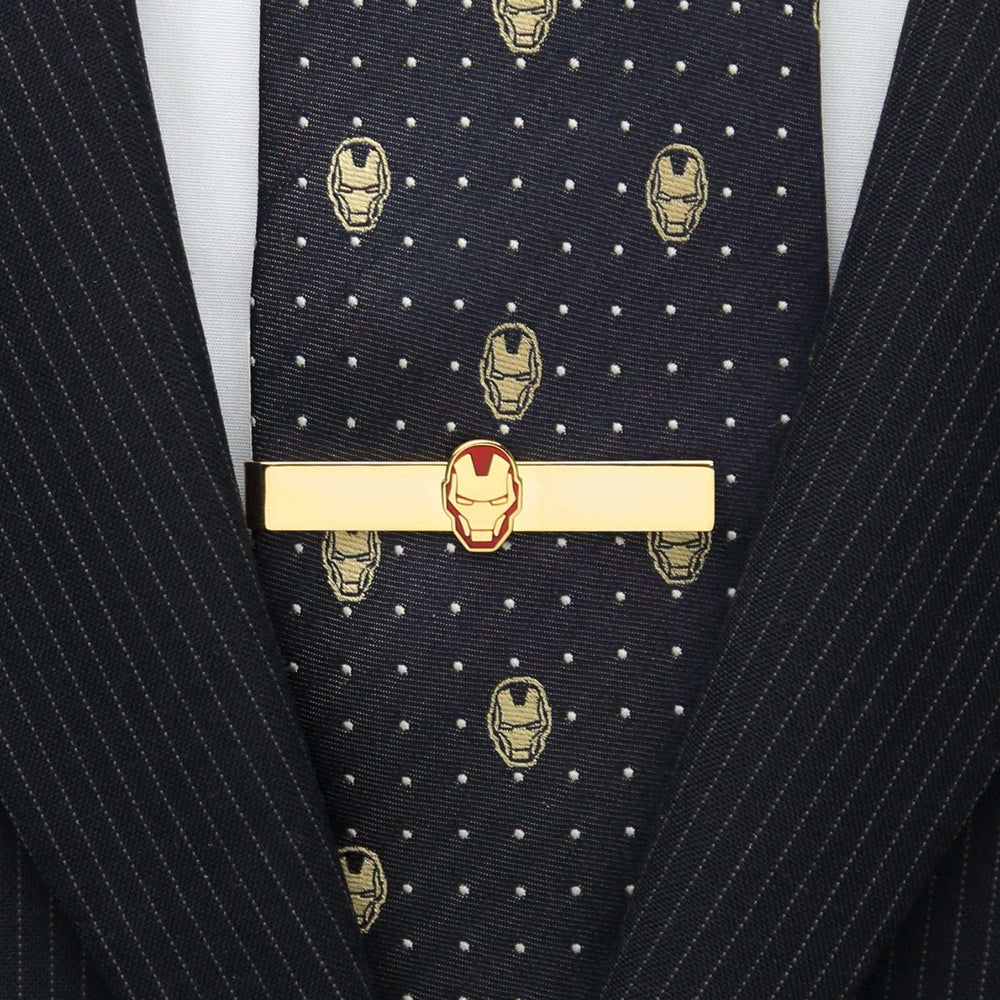 Marvel Gold Plated Iron Man Tie Bar - Cufflinks.com - Flyclothing LLC