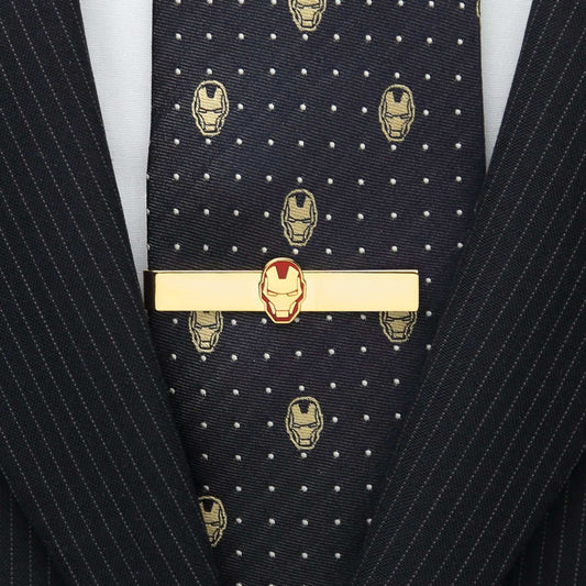 Marvel Gold Plated Iron Man Tie Bar - Cufflinks.com - Flyclothing LLC