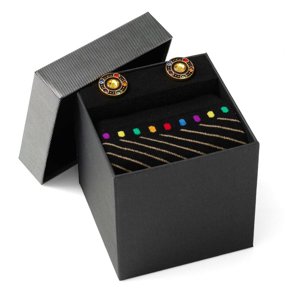 Marvel Avengers Infinity Stones Cufflinks and Socks Gift Set - Cufflinks.com - Flyclothing LLC