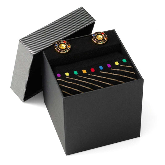 Marvel Avengers Infinity Stones Cufflinks and Socks Gift Set - Cufflinks.com - Flyclothing LLC