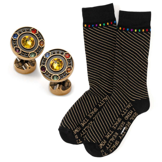 Marvel Avengers Infinity Stones Cufflinks and Socks Gift Set - Cufflinks.com - Flyclothing LLC