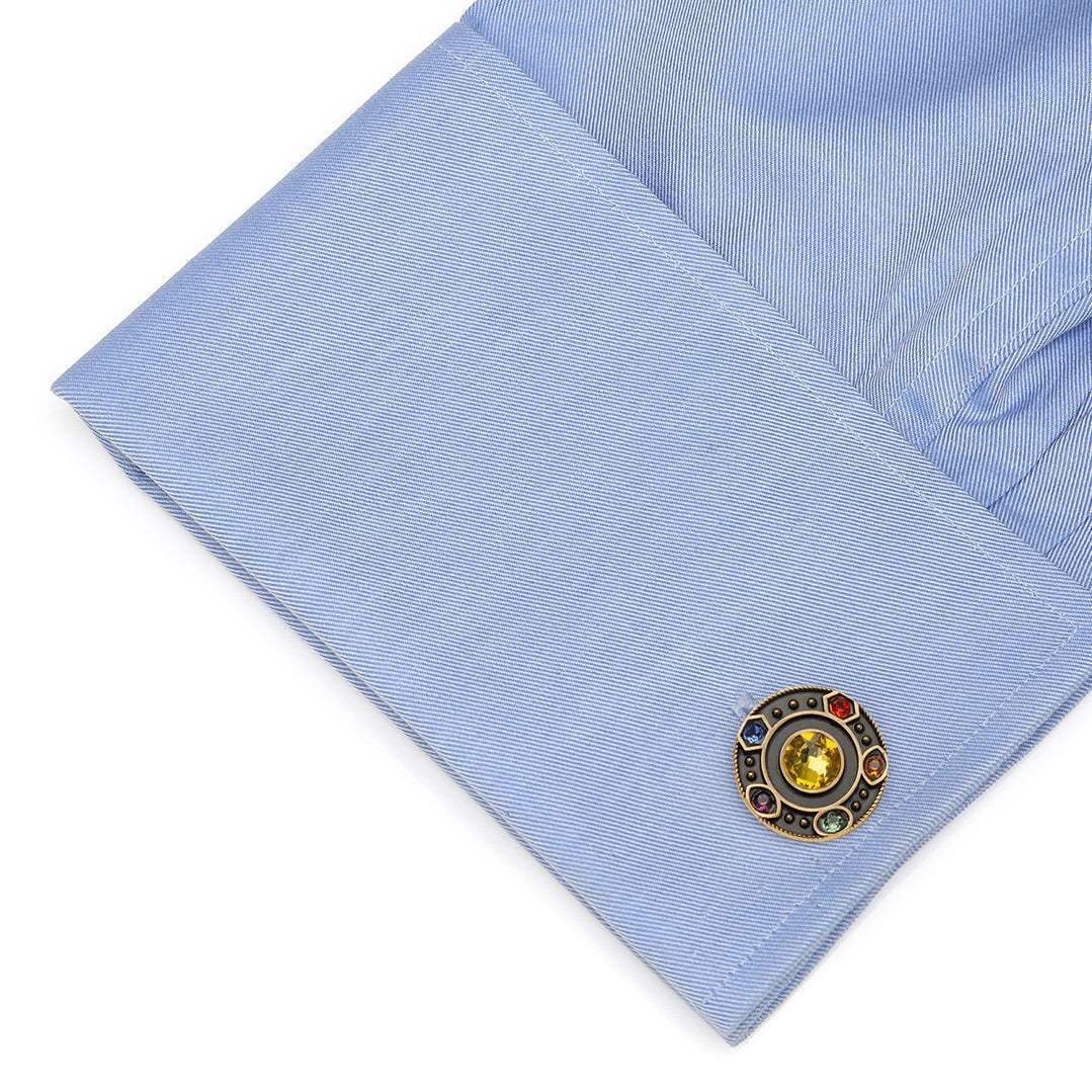 Marvel Avengers Infinity Stones Antique Gold Cufflinks - Cufflinks.com - Flyclothing LLC